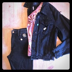 Black Jean jacket, brand blank nyc